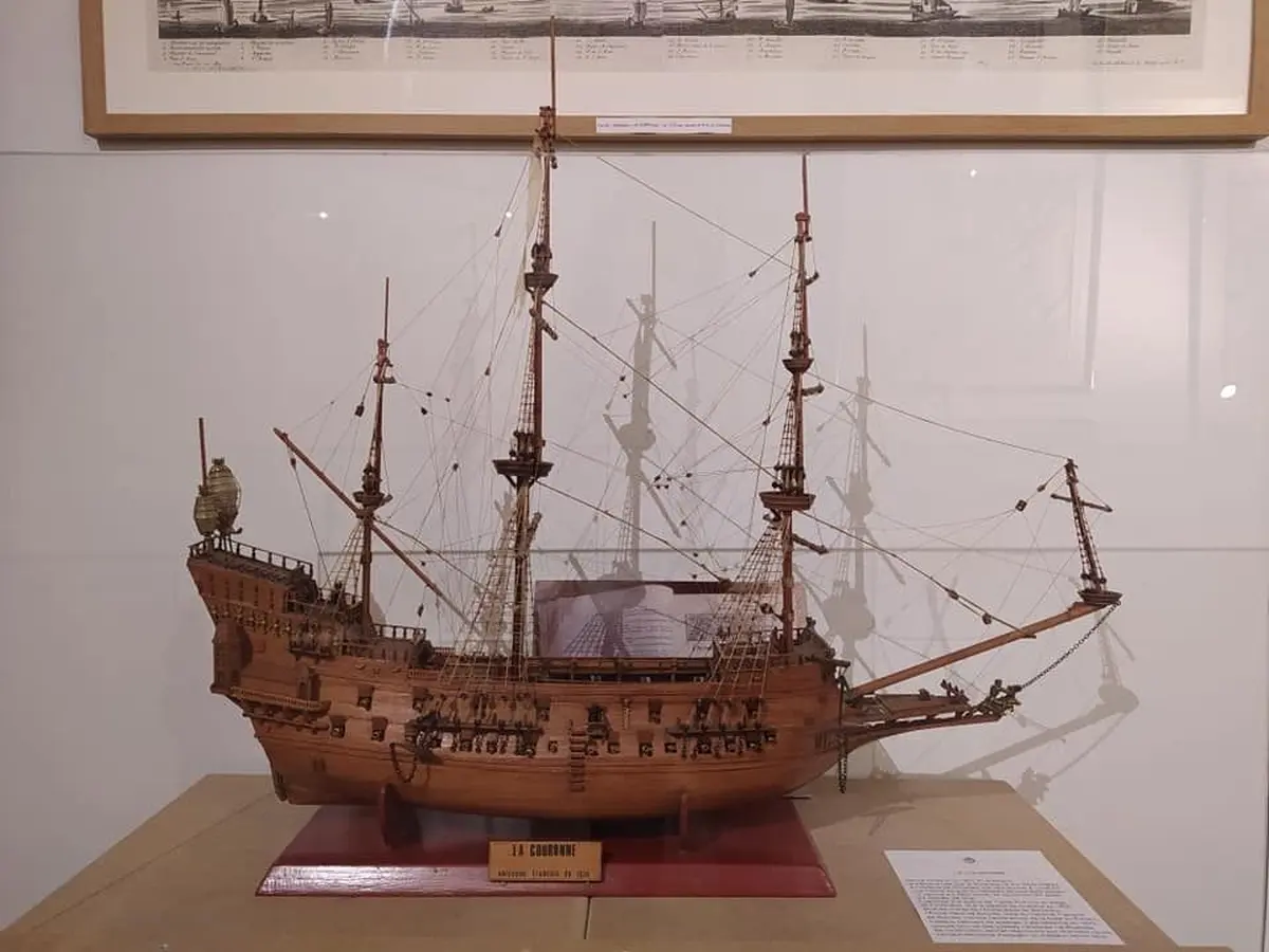 Maquette du bateau La Couronne