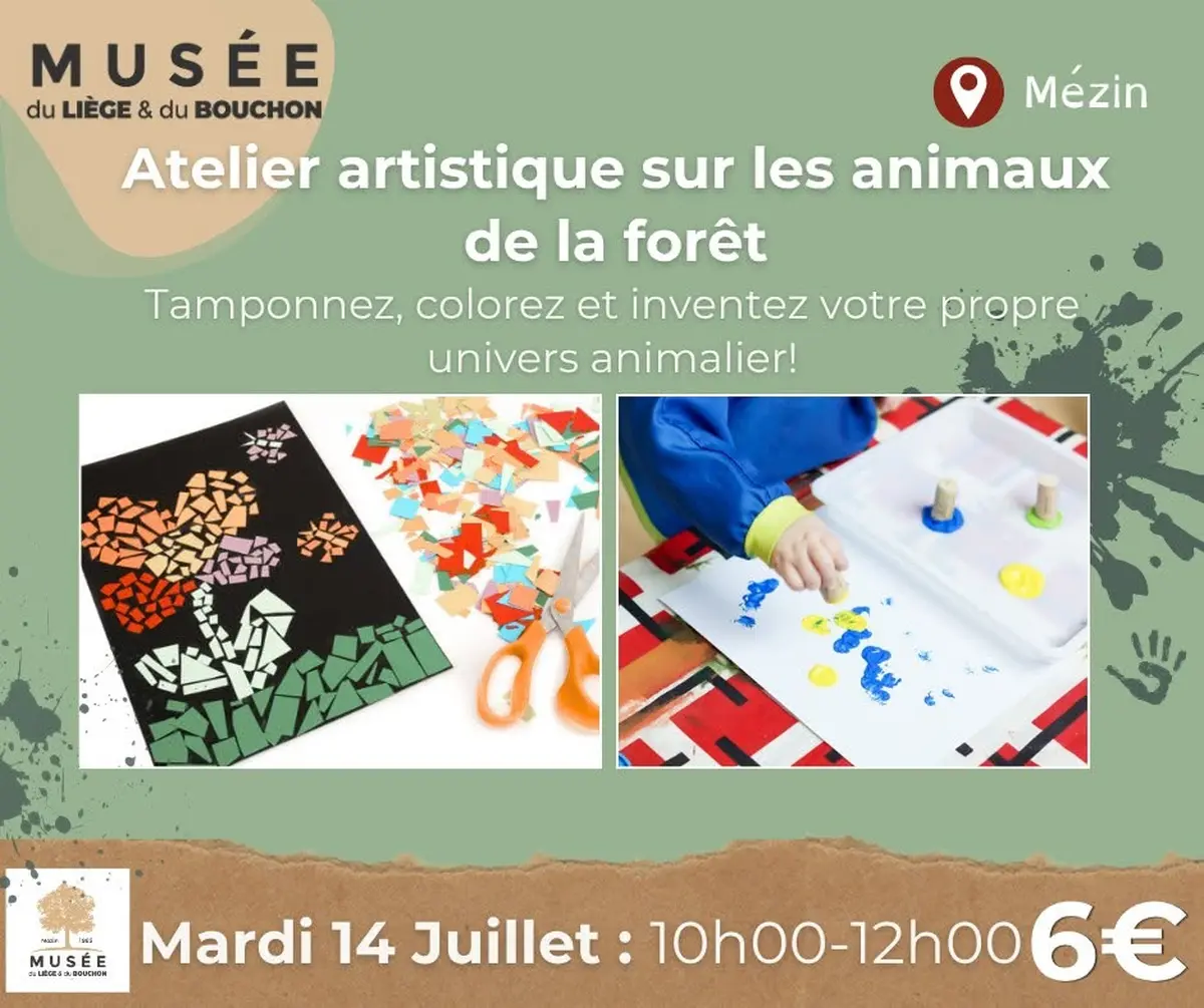 Musée du liège : Atelier artistique sur les animaux de la forêt