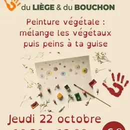 Musée du Liège et du Bouchon : Atelier peinture végétale