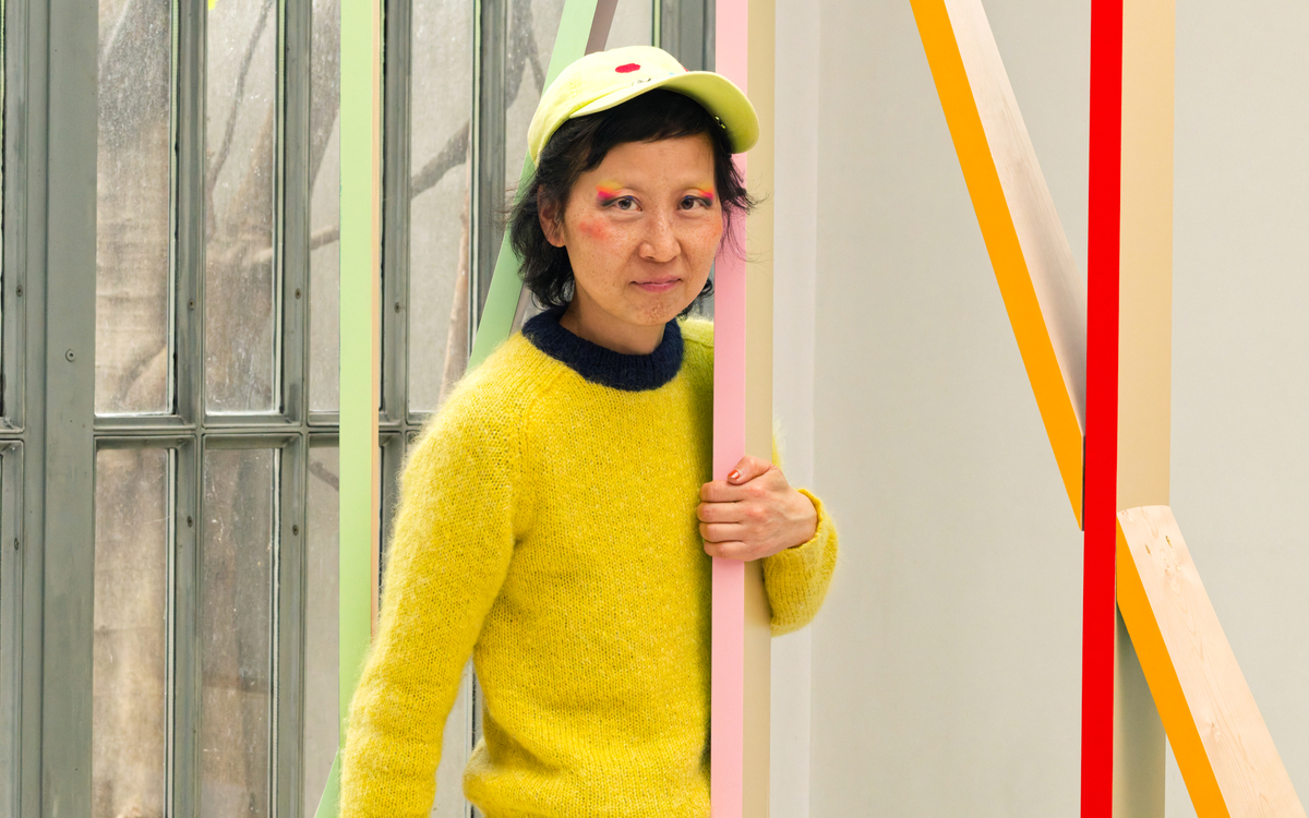 Seugli Lee dans son atelier