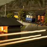 Un réseau de train miniature parcoure le musée DR