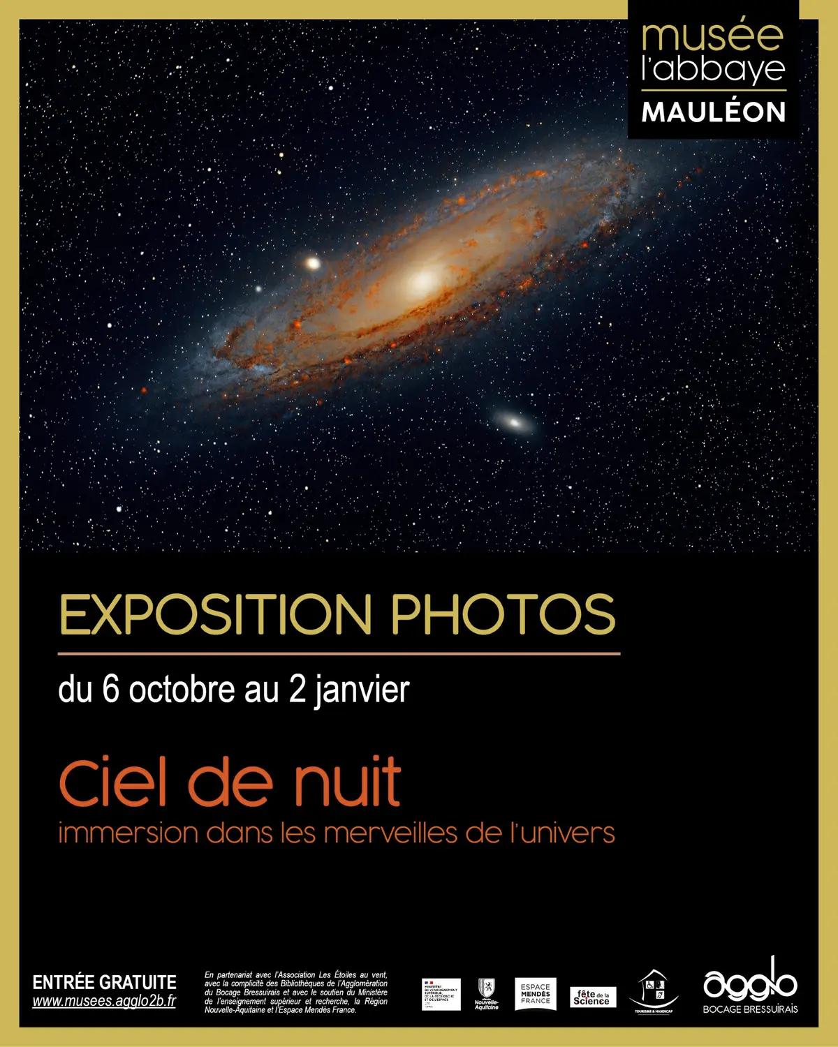 Musée L'Abbaye - Exposition : Ciel de Nuit