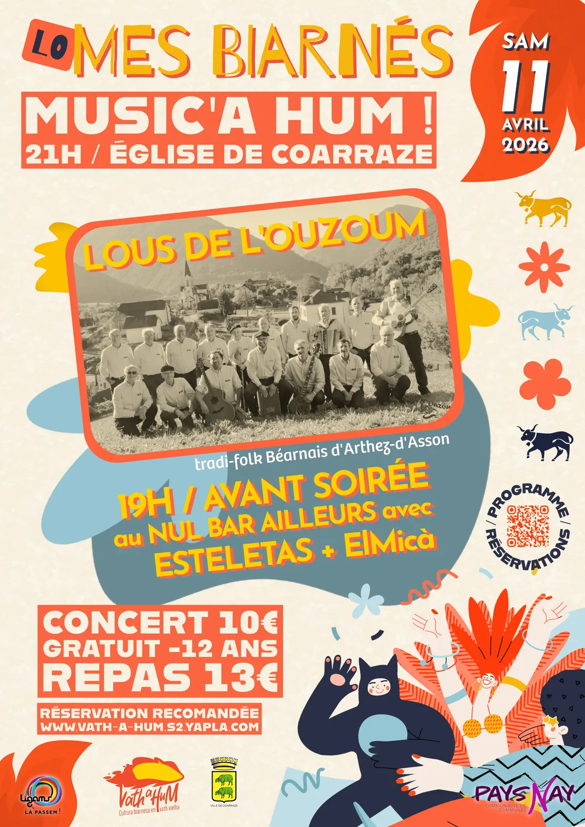 MUSIC'A HUM! Concert Lous de l'Ouzoum + Esteletas + ElMicà