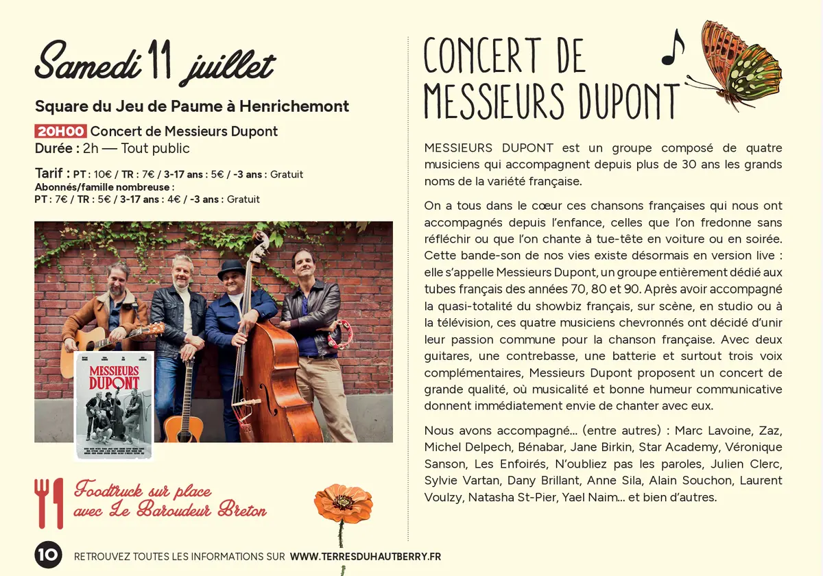 Musical'été : Concert de Messieurs Dupont