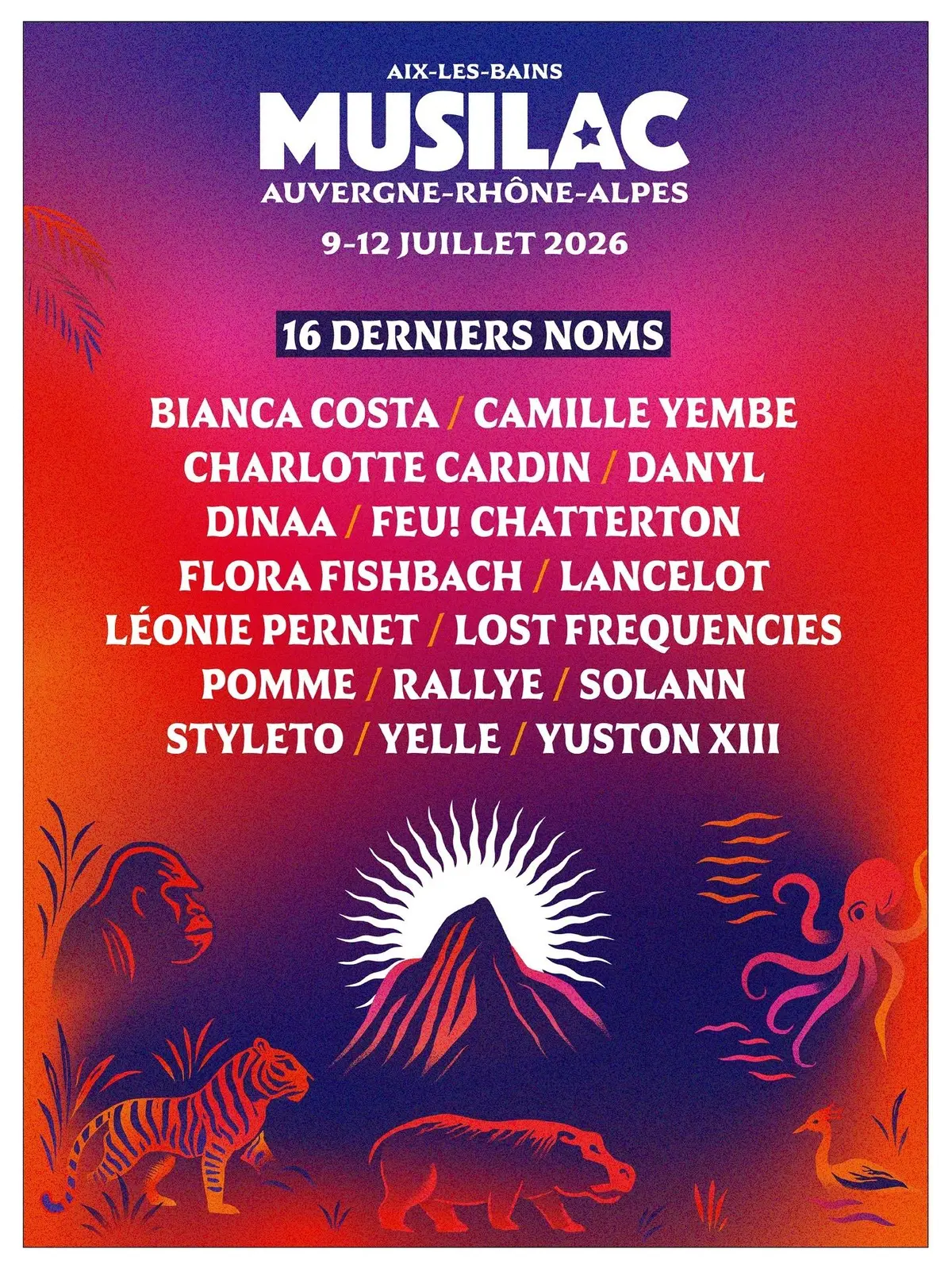 Musilac 2026 : les 16 derniers noms dévoilés avec Charlotte Cardin, Pomme et Feu! Chatterton