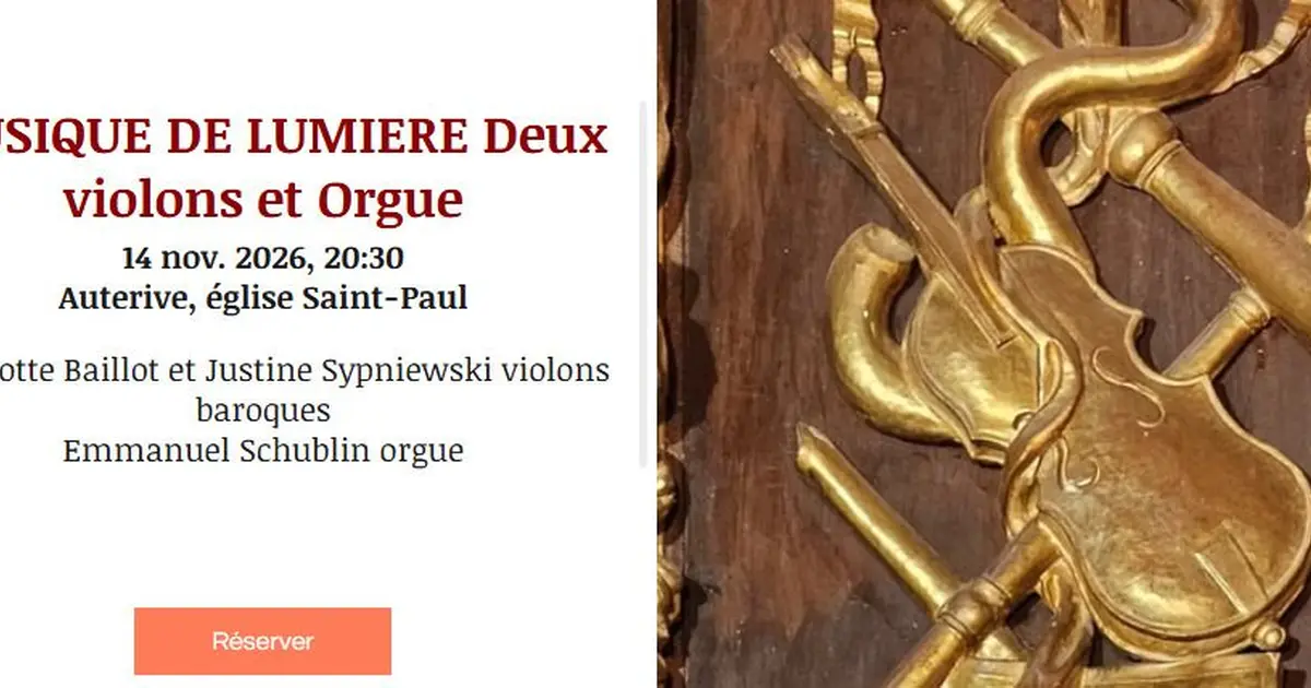 Musique De Lumiere Deux Violons Et Orgue I Auterive