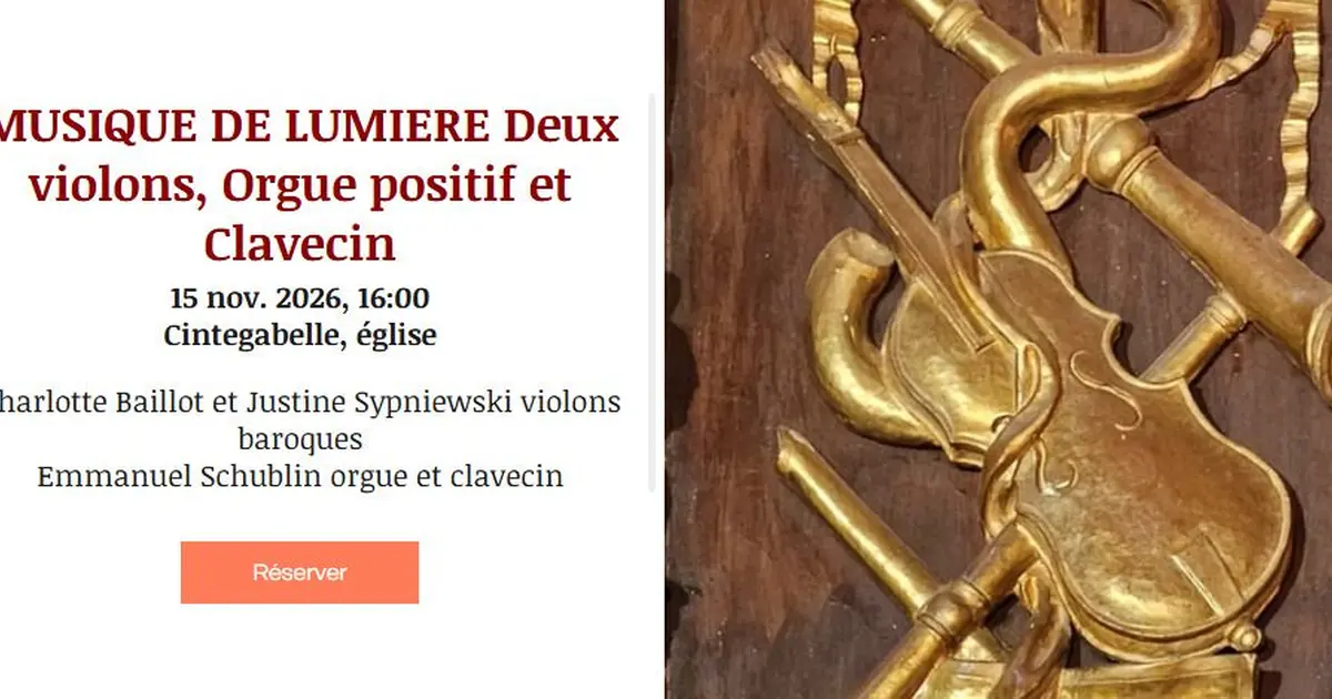 Musique De Lumiere Deux Violons Et Orgue I Cintegabelle