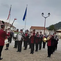 Musique Municipale de Bruyères - répétition en plein-air (Brouvelieures)