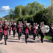 Musique Municipale de Bruyères - répétition en plein-air (Point Central)