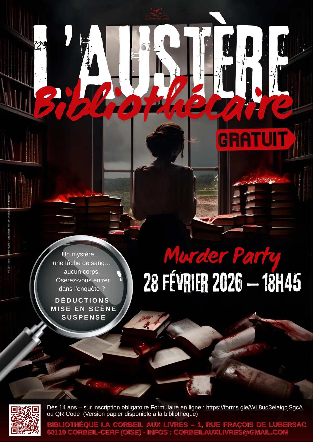 Mystère à Corbeil-Cerf : Murder Party 2026