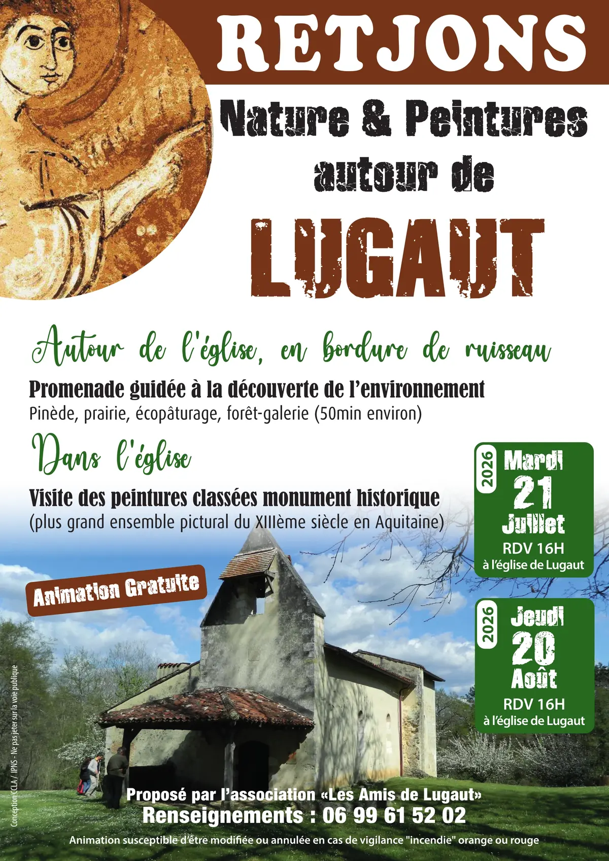 Nature et Peintures autour de Lugaut