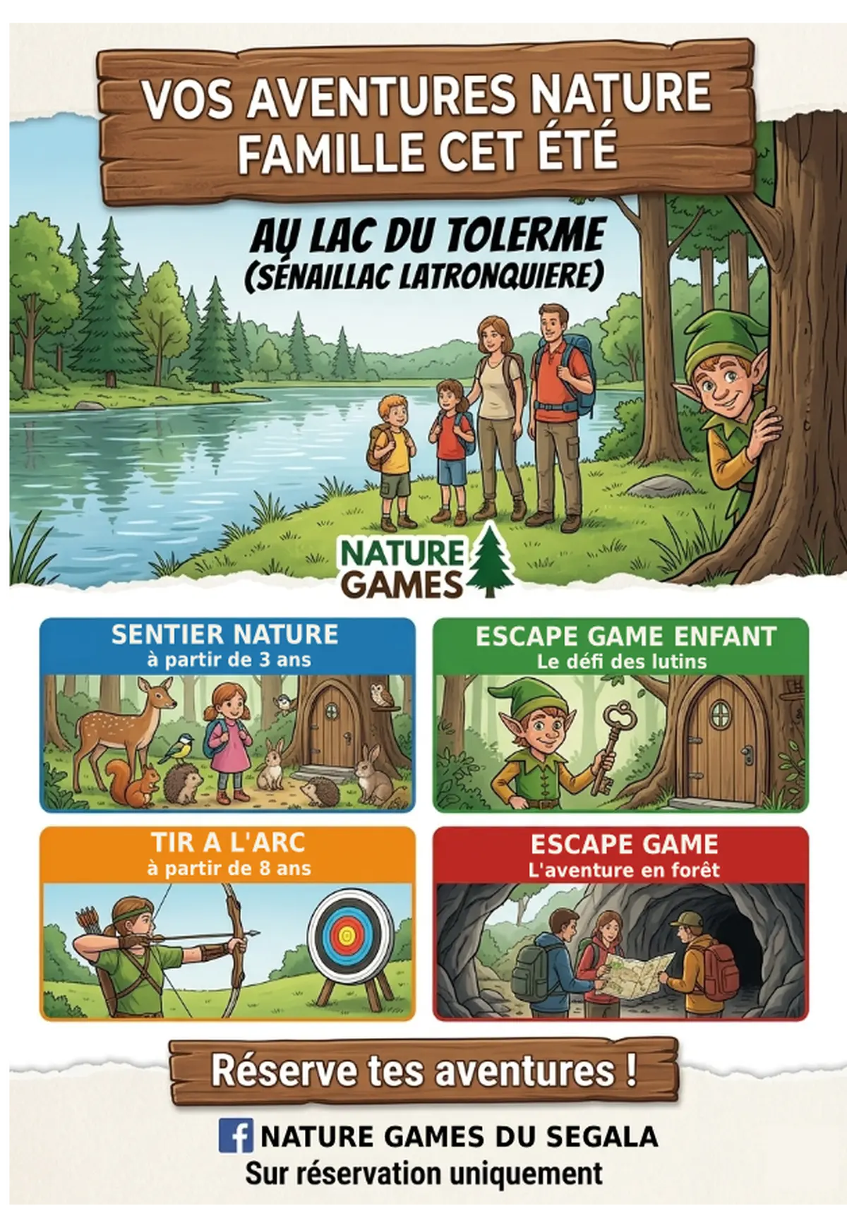 Nature Games au lac du Tolerme