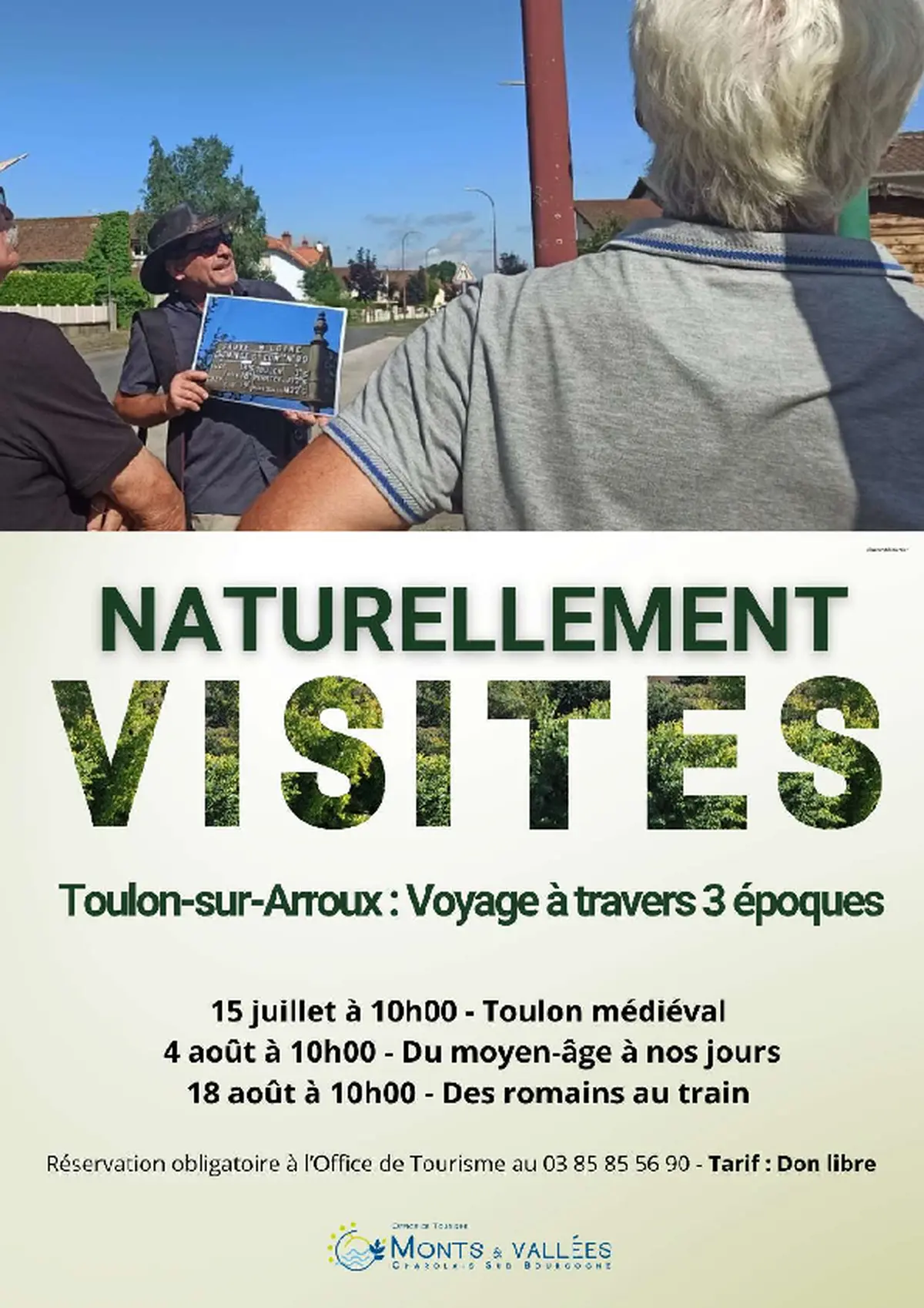 Naturellement visites : Balade commentée A la découverte de Toulon sur Arroux à travers 3 époques