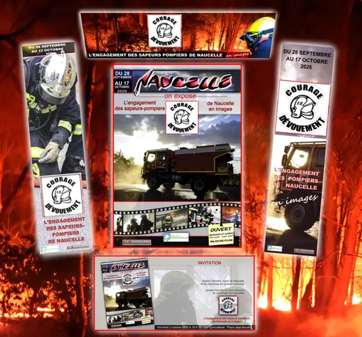 Naucelle on expose : L'engagement des sapeurs-pompiers de Naucelle en images