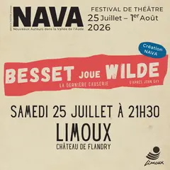 Nava 2026 - Besset Joue Wilde : La Dernière Causerie