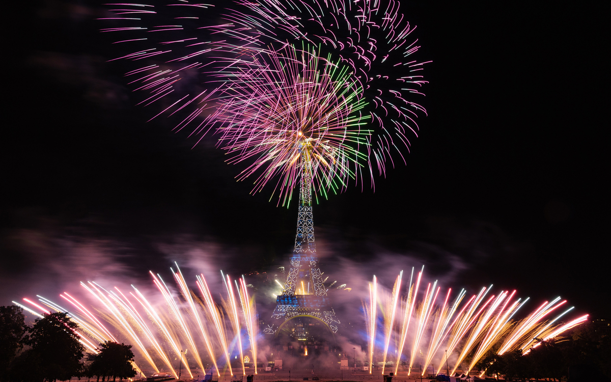Feux d'artifices du 14 juillet 2023.