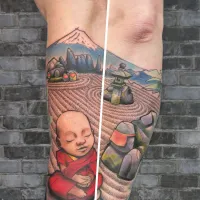 Tatouage réalisé par Zelda BJJ &copy; Zelda BJJ