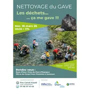 Nettoyage berges du gave Les déchets ...ça me gave