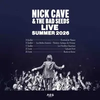 Nick Cave & The Bad Seeds pour une tournée des festivals en France à l'été 2026 DR