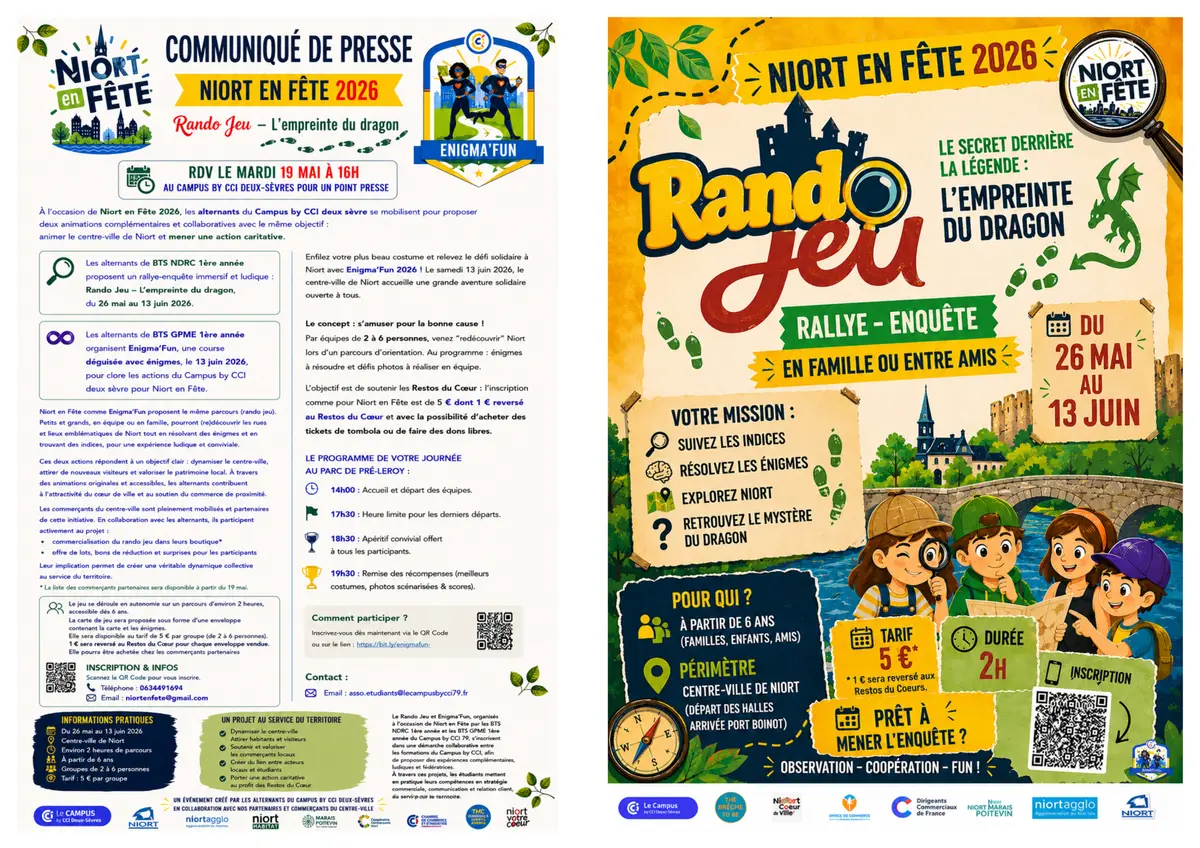 Niort en fête et Enigma'Fun à Niort