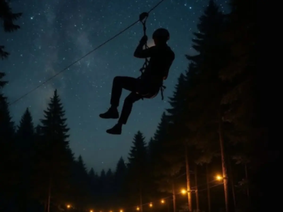 Nocturne accrobranche au Fort de Tamié (73)