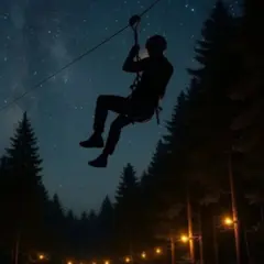 Nocturne accrobranche au Fort de Tamié (73)