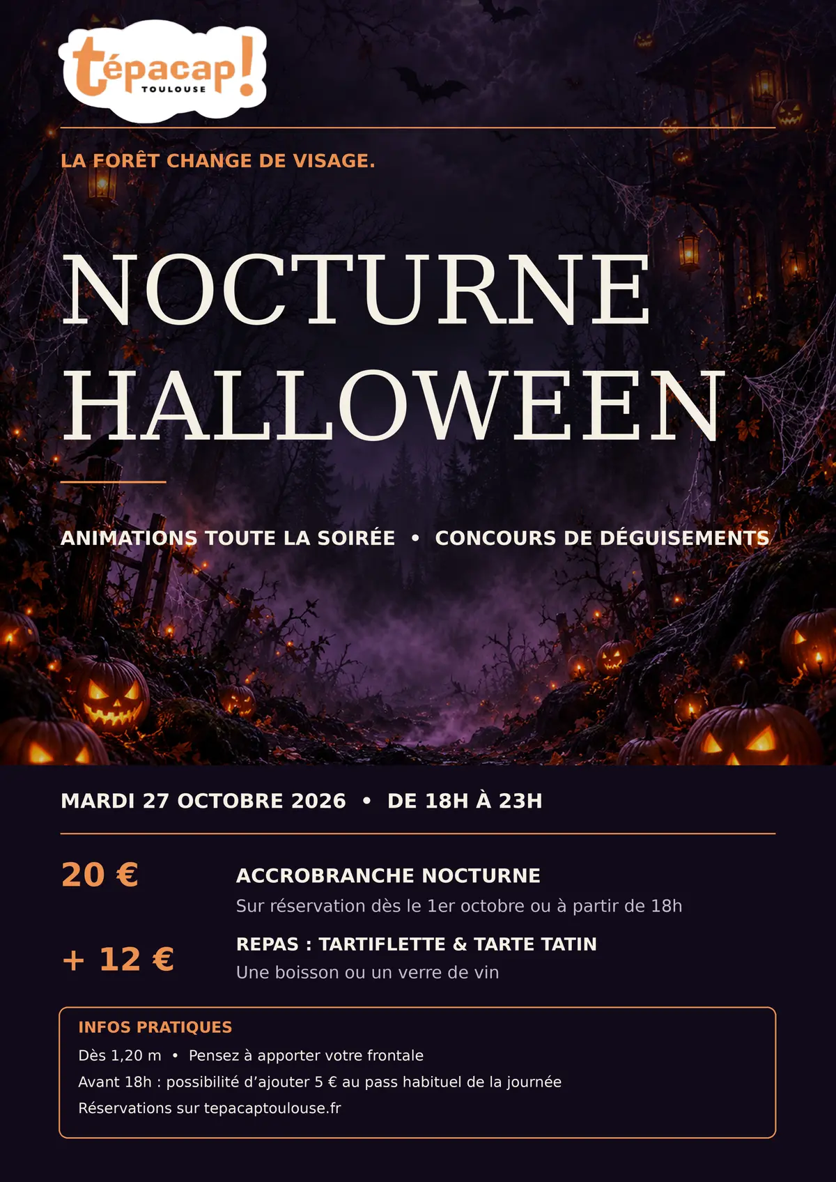 Nocturne Accrobranche - Tépacap