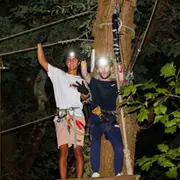 Nocturne au parc accrobranche près de Pau (64)