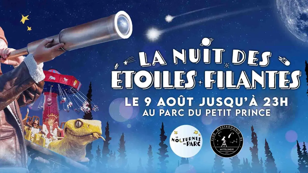 Nuit des étoiles filantes au Parc du Petit Prince à Ungersheim : rendez-vous le 9 août 2025