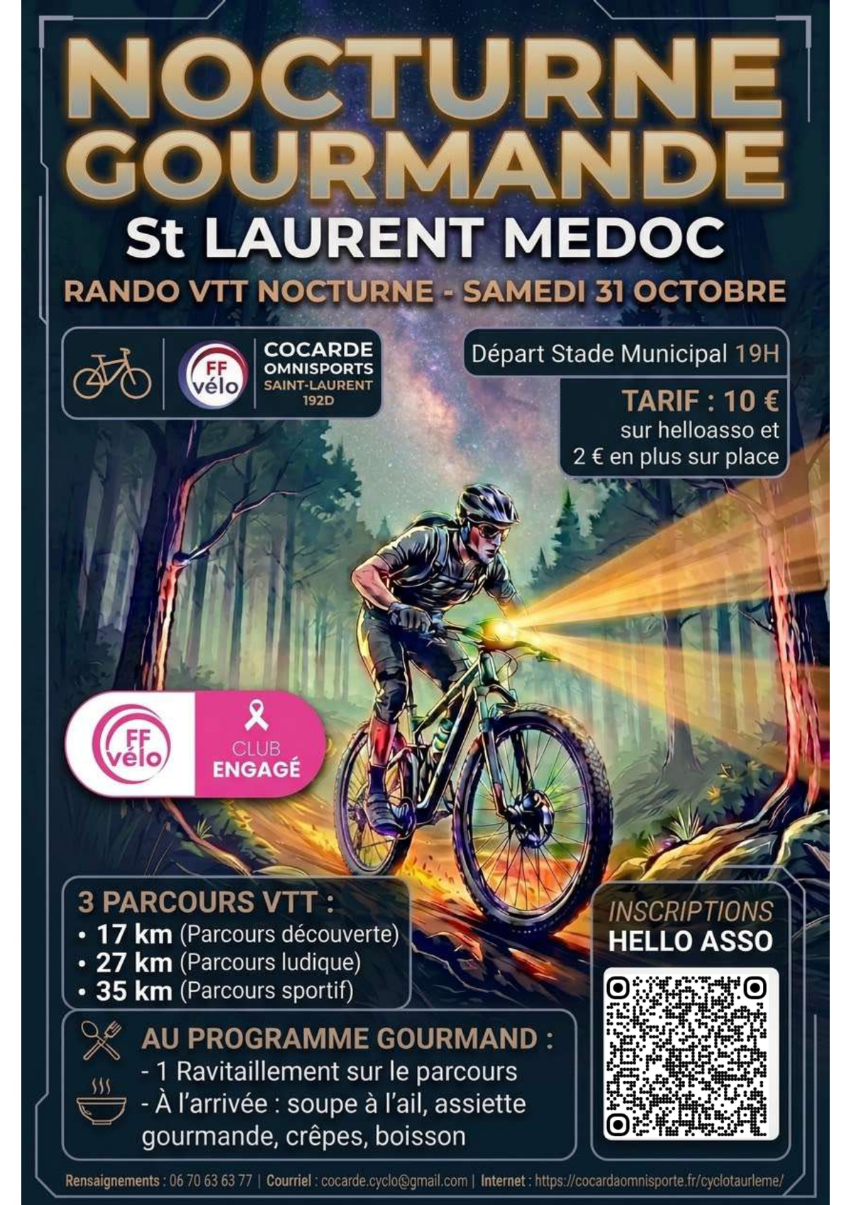 Nocturne VTT gourmande