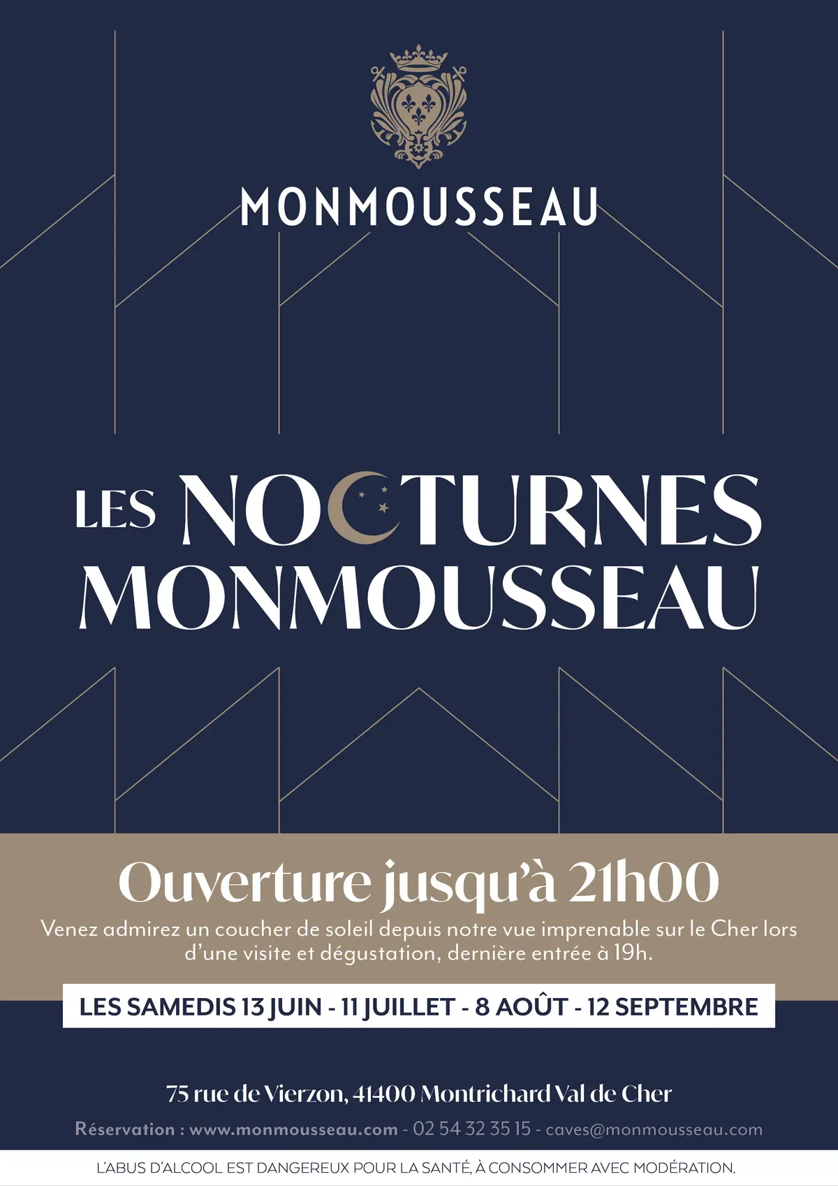 Nocturnes aux Caves Monmousseau à Montrichard