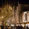 Le marché de Noël de Wissembourg est dominé par l'Abbatiale &copy; Clindoeil-st