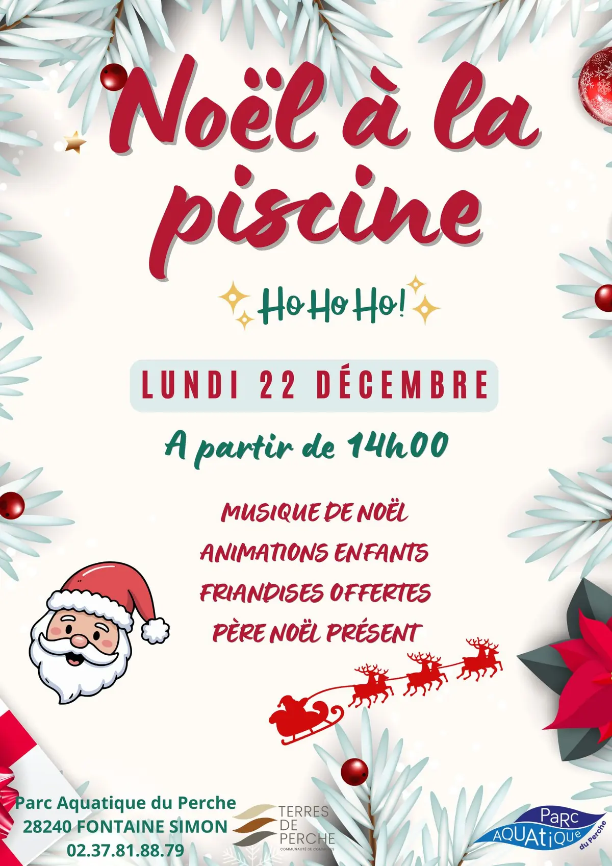 Noël à la piscine !