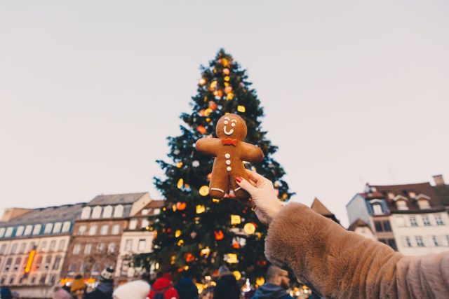 L\'emblématique sapin de Noël de la Place Kléber à Strasbourg,