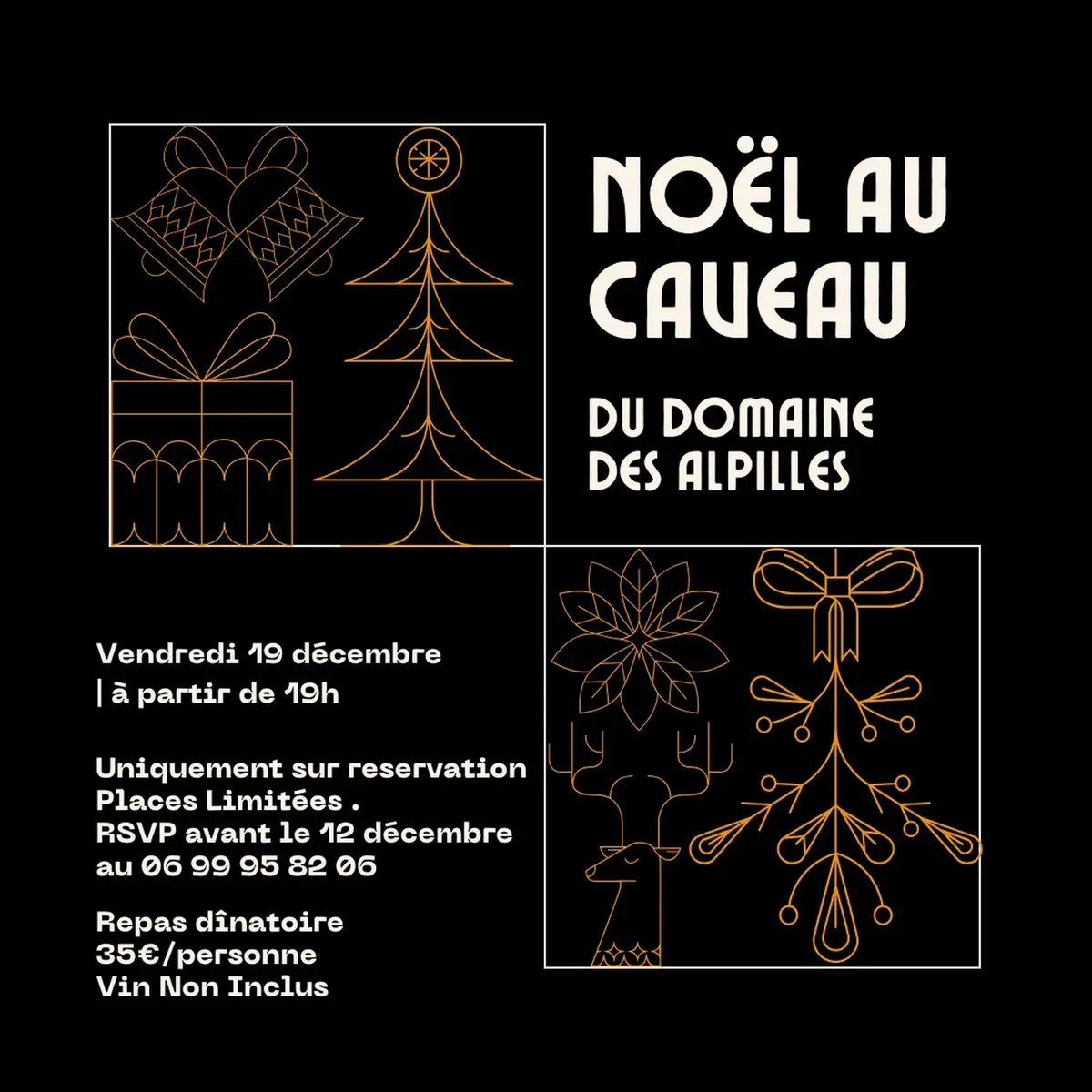 Noël au caveau du Domaine des Alpilles