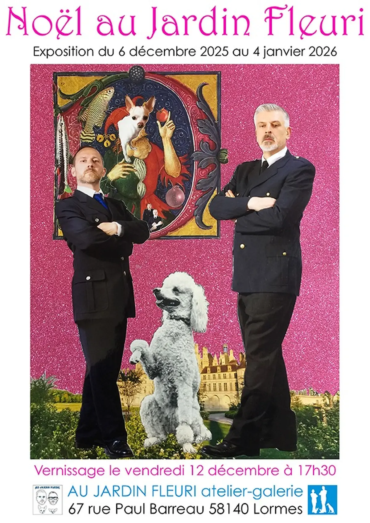 Noël au jardin fleuri