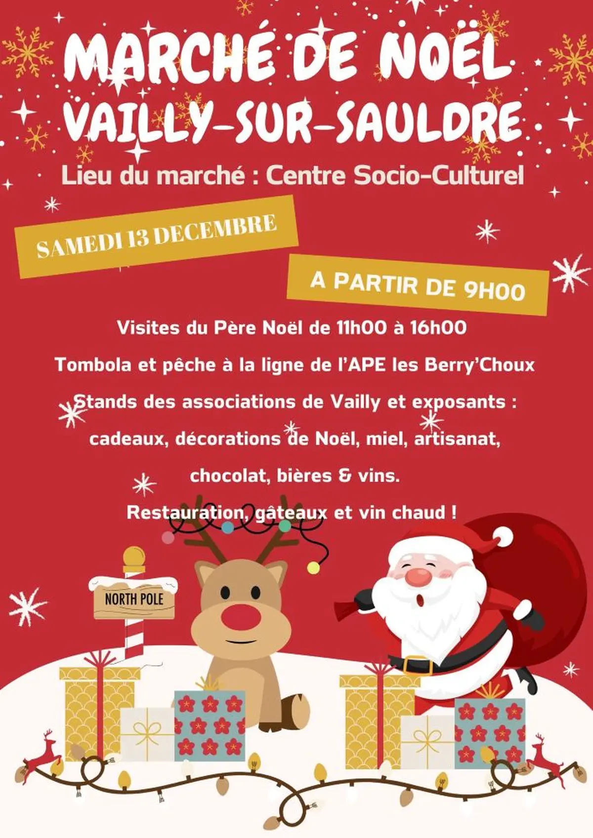 [Noël en Grand Sancerrois] Marché de Noël de Vailly-sur-Sauldre