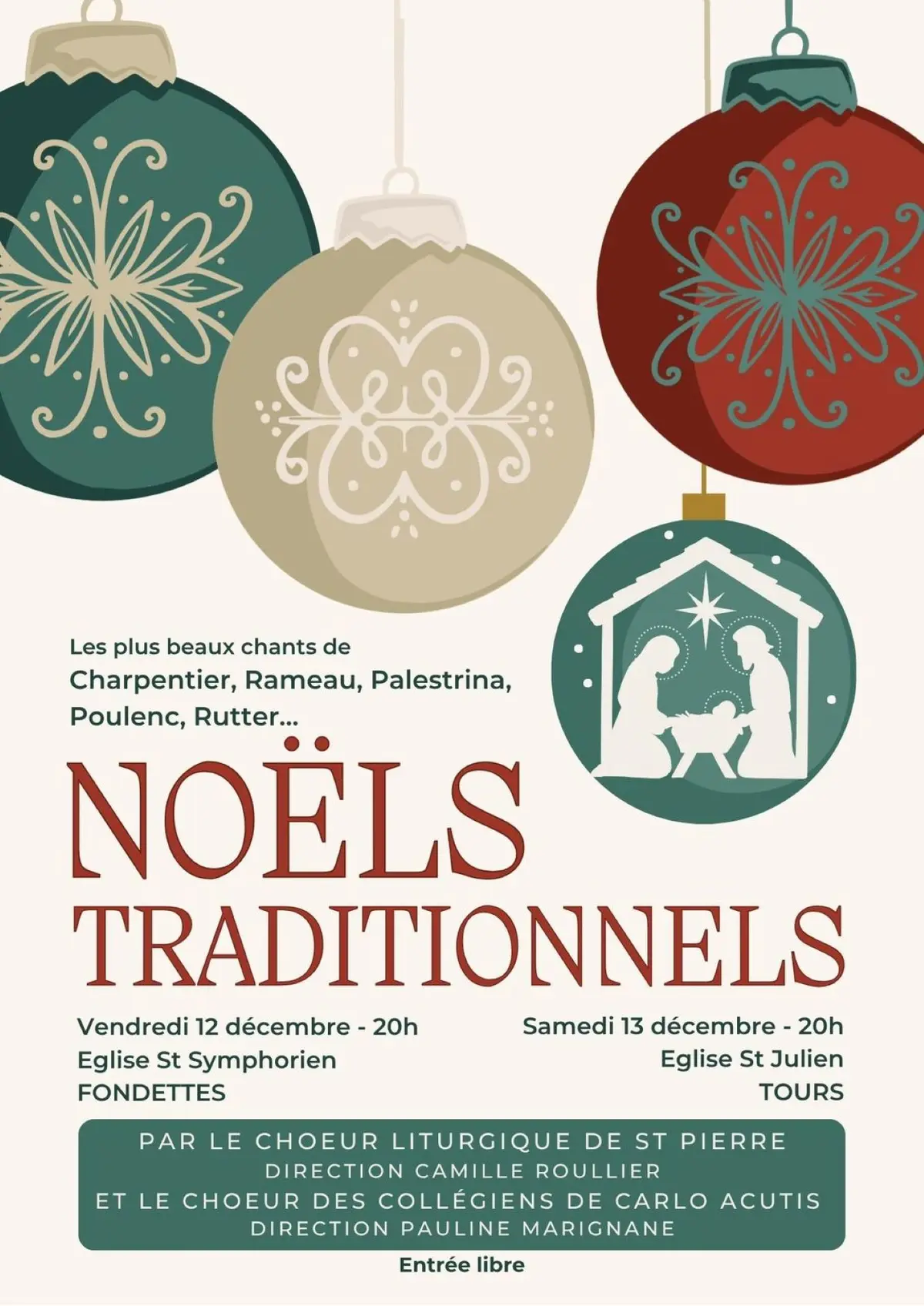 Noëls Traditionnels - Chants - Fondettes