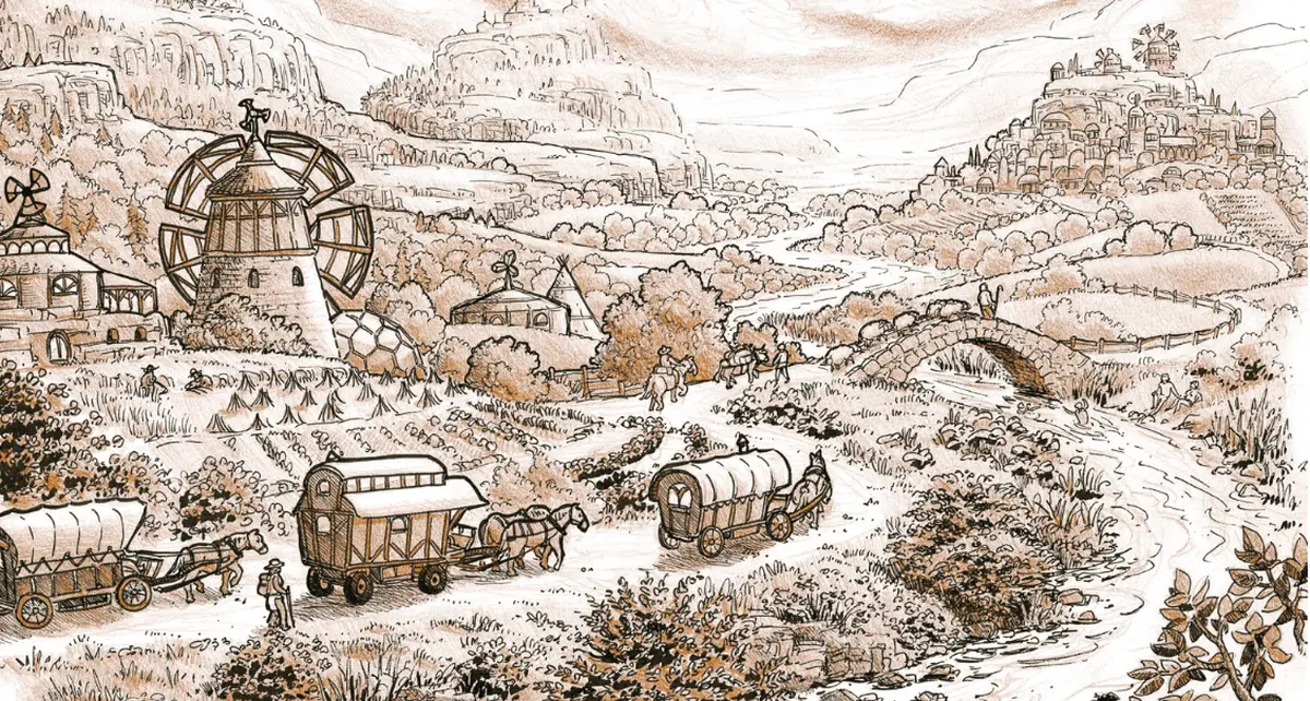 Nomades des terres : Tournée en Calèche : Médiation vivante et artistique