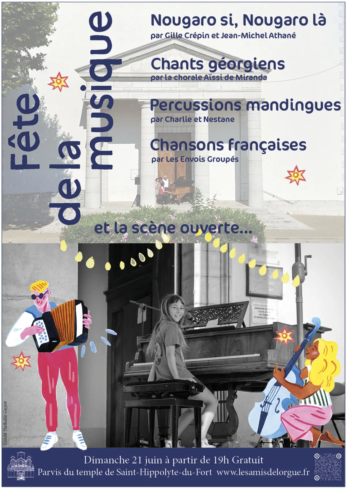 Nougaro, chants géorgiens, chanson française et la scène ouverte