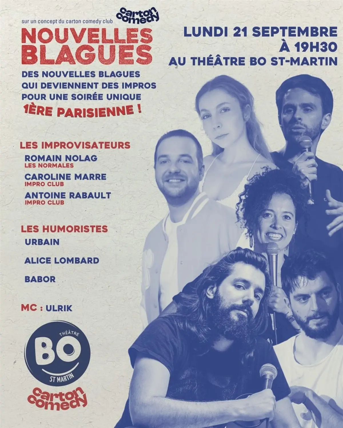 Nouvelles Blagues par Carton Comedy