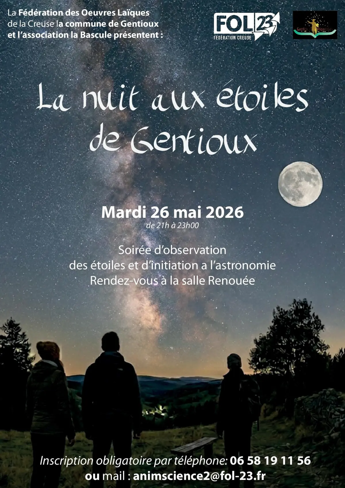 Nuit aux étoiles de Gentioux
