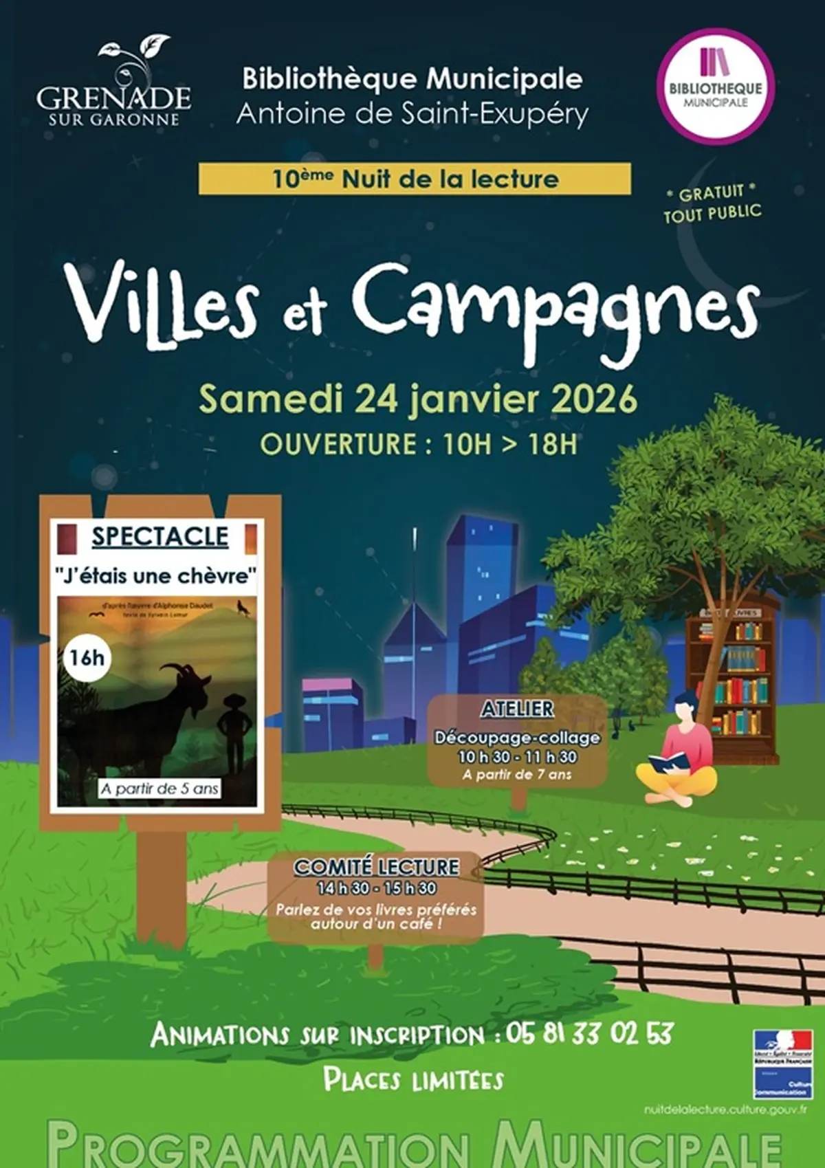 Nuit De La Lecture à La Bibliothèque