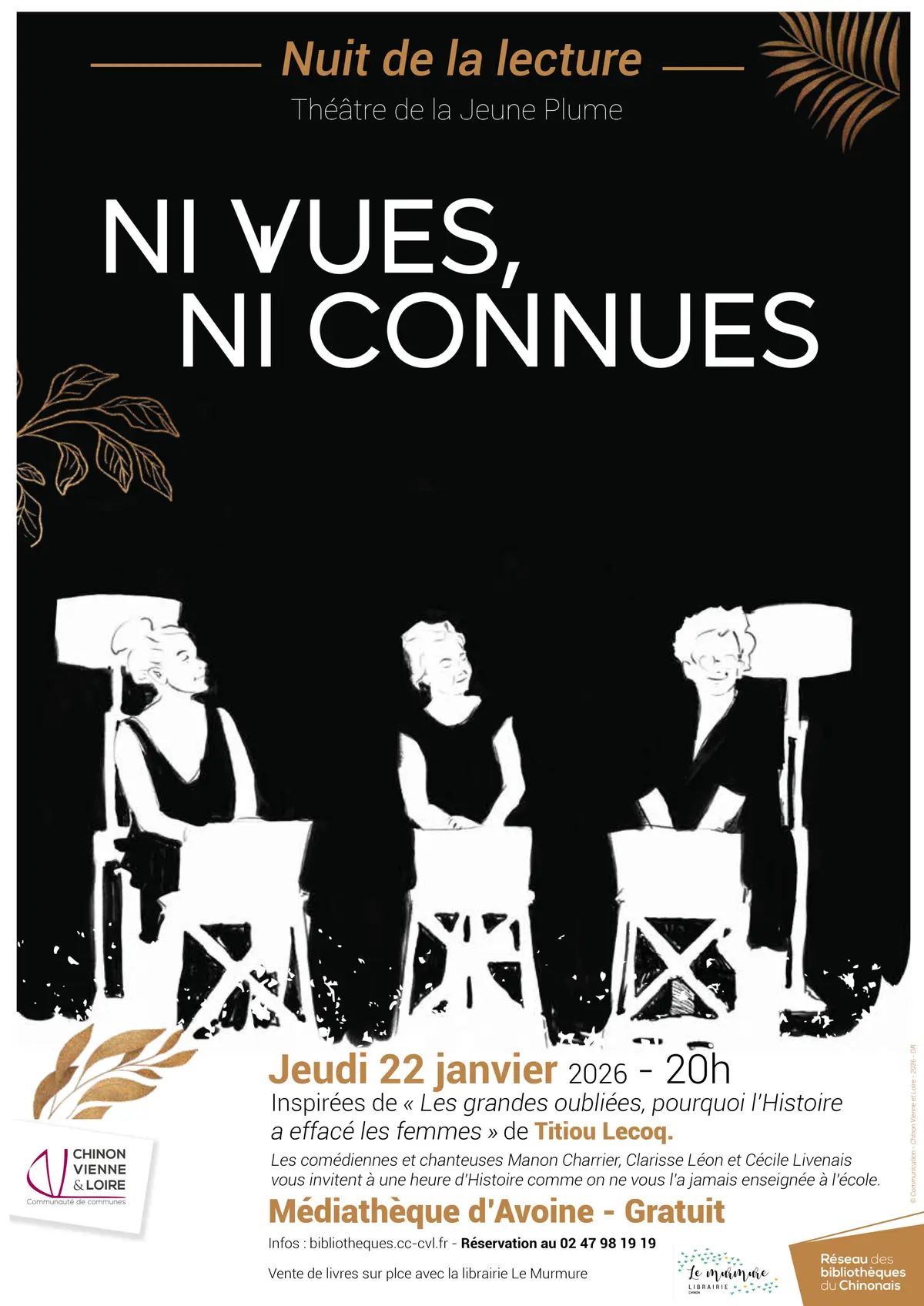 Nuit de la Lecture : Ni vues, ni connues