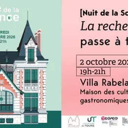 Nuit de la Science à la Villa Rabelais de Tours : la recherche passe à table