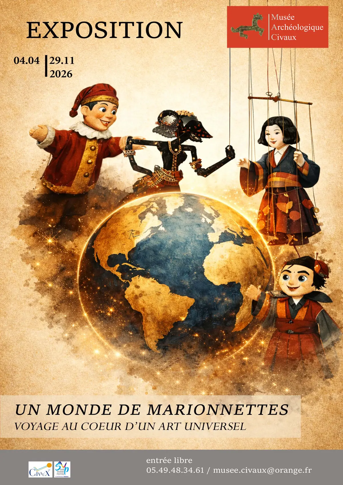 Nuit européenne des musées Découverte et animation de marionnettes