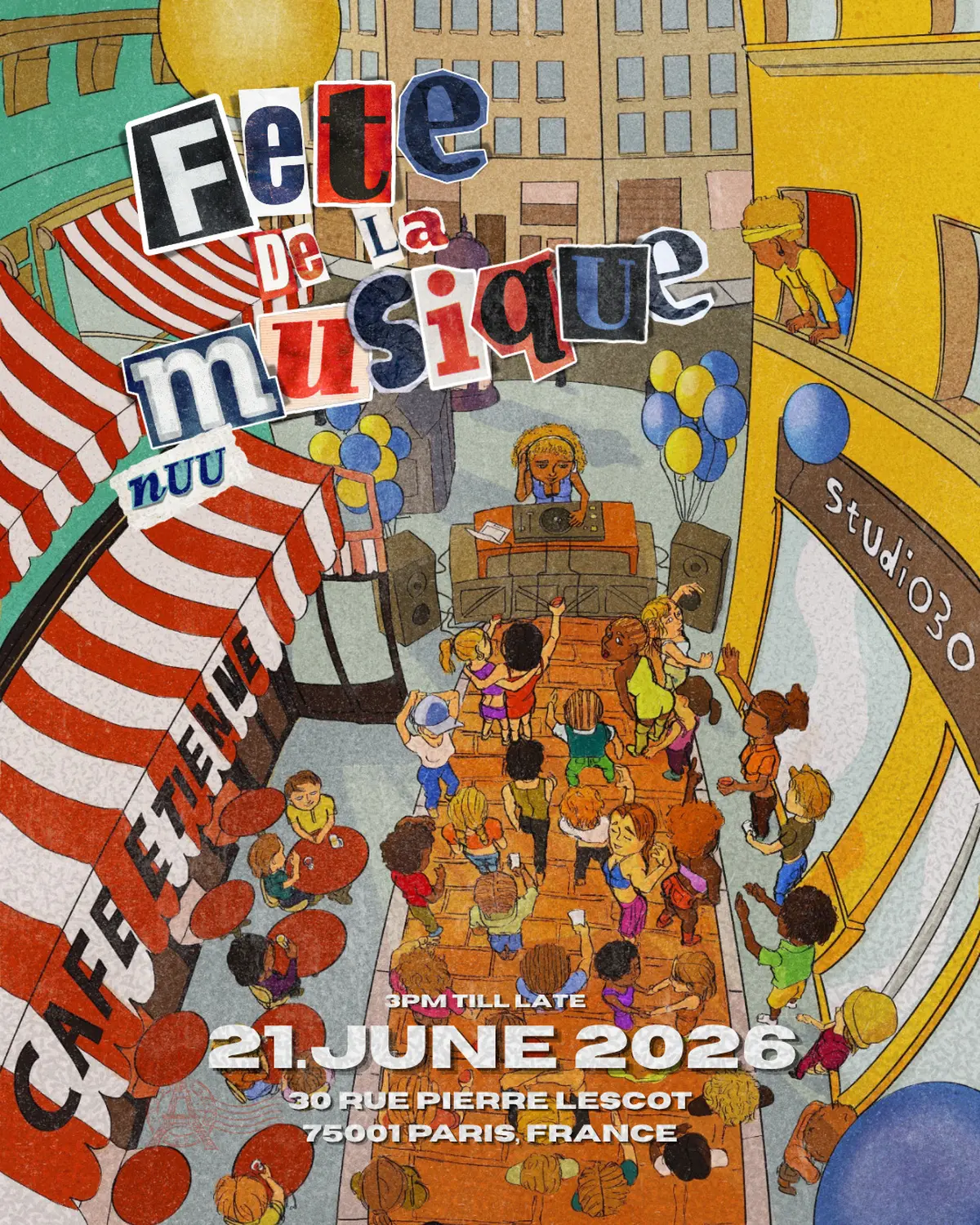 Nuu x Studio 30 x Café Etienne  | Blockparty
