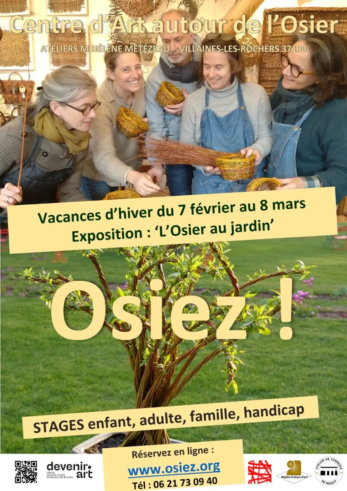 O S I E Z : VISITE et ATELIERS OSIER CREATIF à partir de 3 ans