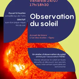 Observation du soleil