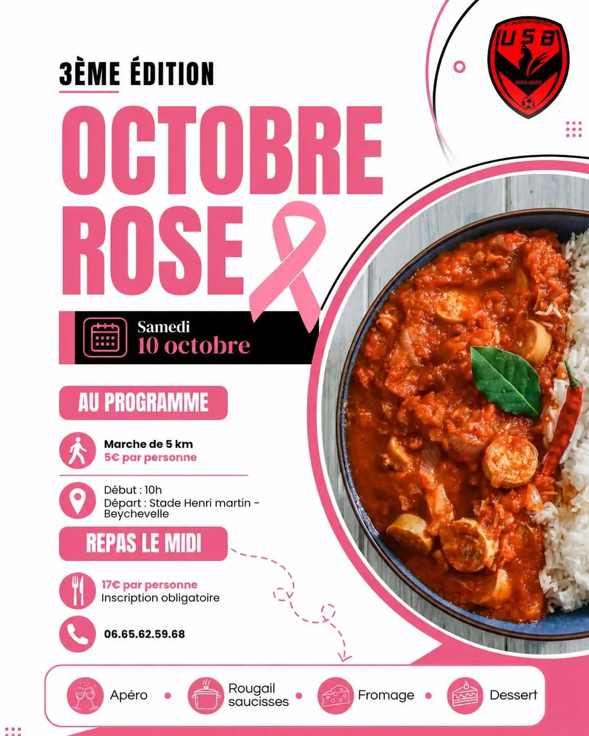 Octobre Rose 2026 : journée solidaire à Saint-Julien-Beychevelle